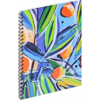 Blok KROUŽKOVÝ BLOK A5 50 listů čtvereček # GRAND vzor 1