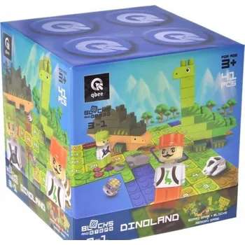 ostatní stavebnice Stavebnice „Block&Steps Země dinosaurů“ Desková hra 3v1
