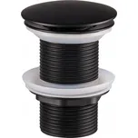 Zátka umyvadlová Click-Clack bez přepadu kulatý Comad černá