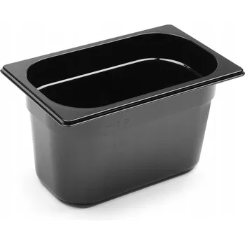 Dóza na potraviny GASTRONOMICKÁ NÁDOBA GN 1/4 Z POLYKARBONÁTU ČERNÁ 4L ODOLNÁ HENDI