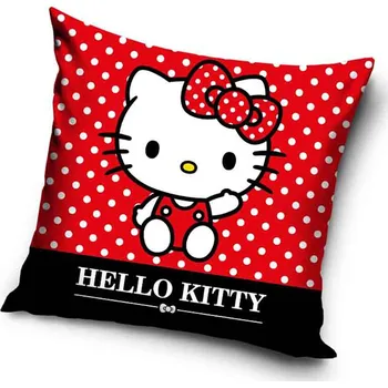 Povlak na polštářek Carbotex Dětský povlak na polštářek Hello Kitty Red