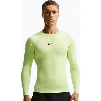 Pánské tričko Pánské tréninkové tričko s dlouhým rukávem Nike Pro Dri-Fit Tight Fitness light liquid lime/black