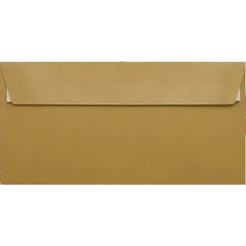 Obálka Metalická (perleťová) obálka zlatá DL (110x220mm) PS