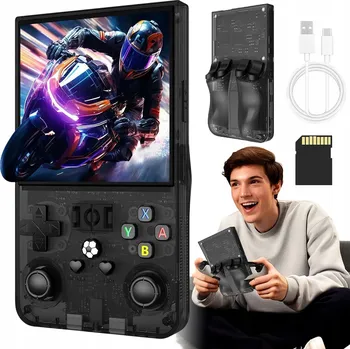 Herní konzole R36MAX MINI PŘENOSNÁ HERNÍ KONZOLE 18000 HER RETRO HERNÍ KONZOLE