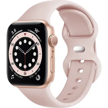 Řemínek na hodinky Techsuit – řemínek k hodinkám (W031) – Apple Watch 1/2/3/4/5/6/7/8/9/10/11/SE/SE 2/SE 3 (38/40/41/42mm) – jemně růžový
