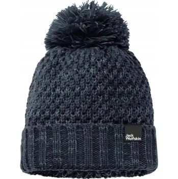Čepice Jack Wolfskin zimní čepice beanie modrá, velikost S