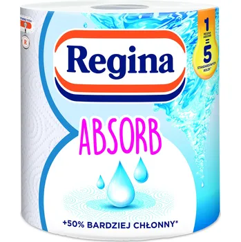 Utěrka Kuchyňská papírová utěrka Regina ABSORB celulóza 3 vrstvy savá 1 role