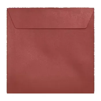 Obálka Metalická (perleťová) obálka červená 155x155mm PS