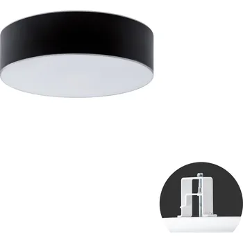 Koupelnové svítidlo OSMONT ERIS CV2 stropní/nástěnné skleněné polovestavné svítidlo bílá / černá IP44 3000 K 18W LED DALI - OSMONT OS ERI67130