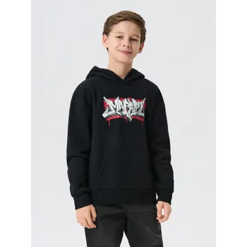 Chlapecká mikina Sinsay - Mikina s&nbsp;nápisem Marvel - černá - 335HM-99X - 335HM-99X-164