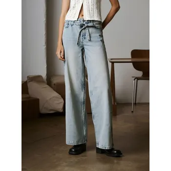 Sinsay - Džíny wide leg - tyrkysová - 488CX-65J - 488CX-65J-38