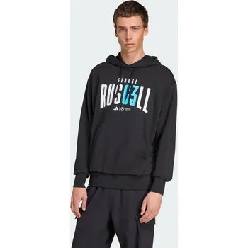 Dámská mikina ADIDAS Mikina Mercedes - AMG Petronas Formula One Team George Russell 2XL ČERNÁ