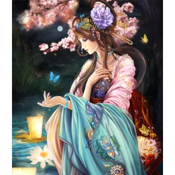 Diamantové malování Norimpex Diamantové malování Motýlí královna 30x40cm