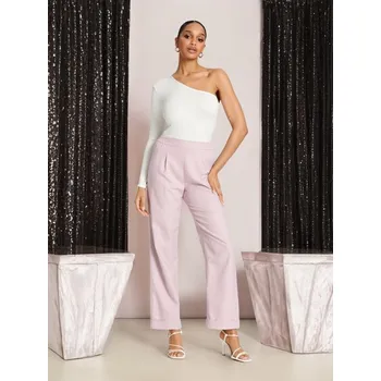 Dámské kalhoty Sinsay - Kalhoty s příměsí lnu - levandulová - 1177Z-04X - 1177Z-04X-XXS-2