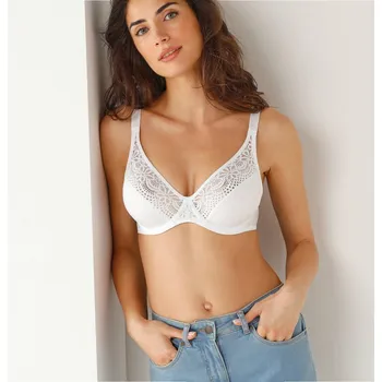 Podprsenka Well Podprsenka L' Irresistible z krajky a mikrovlákna, s kosticemi bílá 90F