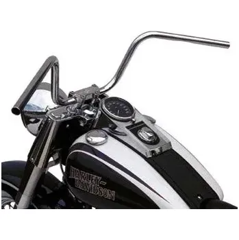 Řídítka Řídítka palcová na chopper/cruiser Lucas TRW "Apehanger MCL136CKK s vybráním pro kabely" 25,4 mm chrom, 92 cm