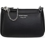 Emporio Armani mini deer-print double crossbody bag - Black