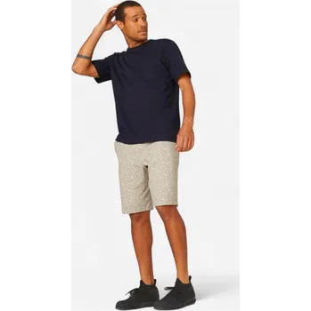 Pánské tričko DOMYOS Pánské fitness tričko s krátkým rukávem 500 bavlněné modro-černé XL MODRÁ