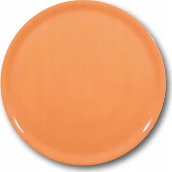 Talíř TALÍŘ NA PIZZU PORCELÁNOVÝ ODOLNÝ ORANŽOVÝ 33CM SADA 6 KS