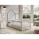 ArtAdrk Dětská postel domeček GRAJA | bílá 90 x 200 cm
