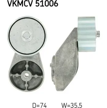 Vratná/vodicí kladka, klínový žebrový řemen SKF VKMCV 51006