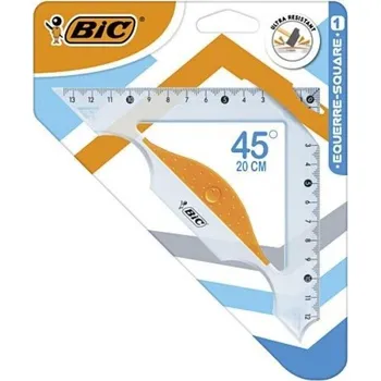 GEOMETRICKÉ Školní Potřeby Pro DĚTI Trojúhelník Trojúhelník s ryskou 45/20cm BIC Skvělá