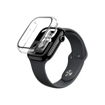 Chytré hodinky Etui ze szkłem hartowanym AMAZINGTHING Radix Glass do Apple Watch 46mm – przezroczyste