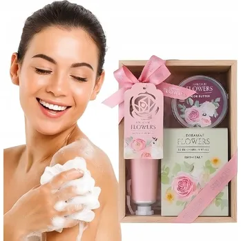 Kosmetická sada Kosmetická Sada pro Péči o Koupel pro Ženy Krém Sůl Dárek Spa