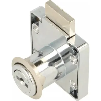 Nábytkové kování Nábytkový zámek čtvercový Hakner Wolf 40x40mm Ø19x22mm jeden klíč levý