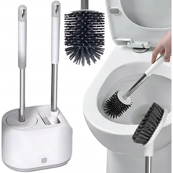 WC štětka WC štětka Ruhhy, volně stojící sada, bílá, plast, lesklá