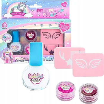 kreativní sada SADA NA VÝROBU GLITROVÝCH TETOVÁNÍ - LAK, ŠABLONY