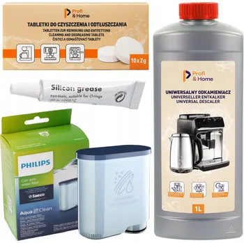 Kávovar Sada pro kávovary Saeco Philips Latte Go: Odvápňovač, tablety, filtr a Mazivo