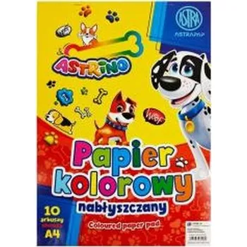 Set školních potřeb Zeszyt papierów kolorowych nabłyszczanych (10szt) (pl, 2000, ASTRA papiernicze)
