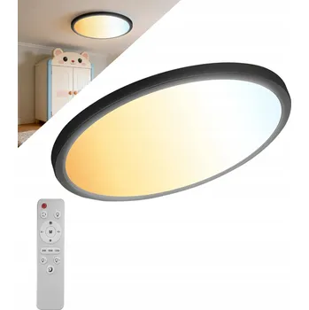 LED STROPNÍ SVÍTIDLO STROPNÍ SVÍTIDLO KULATÝ ČERNÁ MODERNÍ DO OBÝVÁKU 24W
