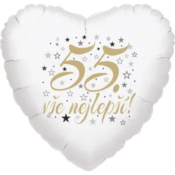 Balónek 55. narozeniny balónek srdce Balonky.cz b85180
