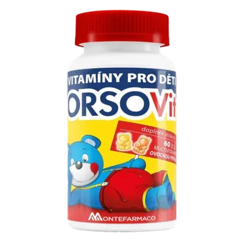 Cukrovinka Montefarmaco OrsoVit s ovocnou příchutí 60 ks