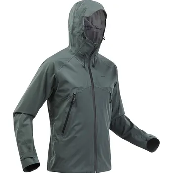 Pánská větrovka QUECHUA Pánská turistická bunda nepromokavá MH500 2XL ZELENÁ