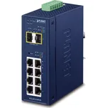 PLANET IP30 Průmyslový L2/L4 8-Portový switch, řiditelný L2/L4 Gigabit Ethernet