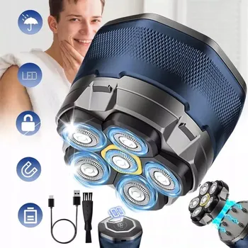 HOLICÍ STROJEK PÁNSKÝ ELEKTRICKÝ HOLICÍ STROJEK NA HLAVU, TVÁŘ A VOUSY, ZASTŘIHOVAČ, VODĚODOLNÝ IPX