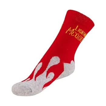 Ponožky dětské Auta 2 - Šedá,Červená - 23-26