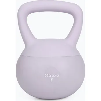 Měkký kettlebell XTREXO 6 kg purple
