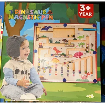 Dřevěná hračka RUNHERO Dřevěné Montessori Hračky Magnetické Pro Děti 1+ Rok