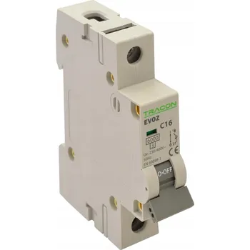 vypínač TRACON Nadproudový spínač, charakteristika C, 13A, 1P, 6kA EVOZ1C13