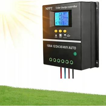solární regulátor ZNAČKOVÝ SOLÁRNÍ REGULÁTOR NABÍJENÍ MPPT KONTROLÉR 12V/24V/36V/48V LCD