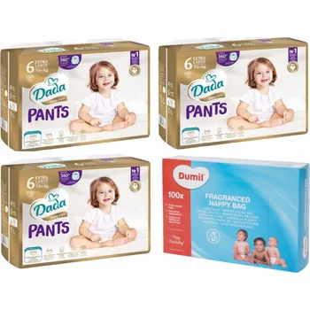 Plenkové kalhoty Pleny Plenkové Kalhotky Dada velikost 6 Extra Care 16+ kg 114 kusů