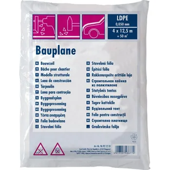 Fólie zakrývací LDPE 50 µm – 4×12,5 m