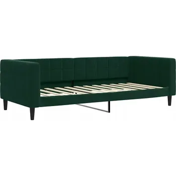 Pohovka Rozkládací pohovka tmavě zelená, rozměry 223 x 100 x 68 cm