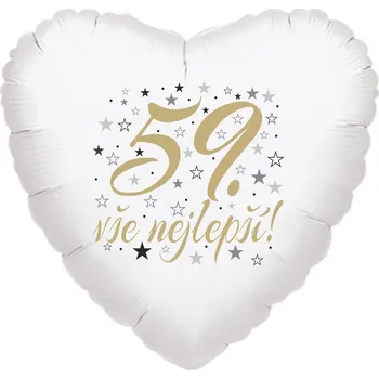 Balónek 59. narozeniny balónek srdce Balonky.cz b85192