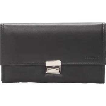 Peněženka Velká kožená kasírtaška černá - Bellugio Basileia 2 černá