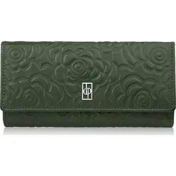 Peněženka Paolo Peruzzi peněženka z pravé kůže zelená - dámská